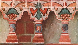 Galería pintada en la Iglesia de San Juan Bautista en Toltshkovo en Jaroslaw, Rusia