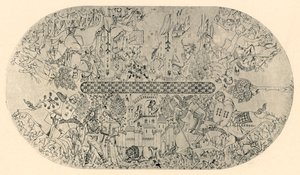 Pintura en el Techo del Salón de Justicia, No. 3, 1907 de Unbekannt