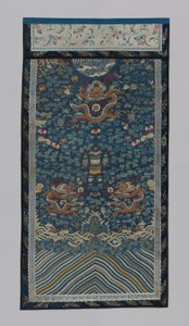 Panel de tela de mobiliario, China, dinastía Qing 1644-1911, 1875-1900 de Unbekannt