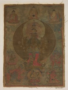 Panel de la pintura de Guanyin de mil brazos, fecha desconocida