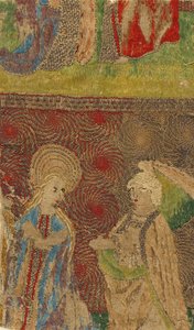 Panel con la Virgen y Gabriel Anunciante, alemán, siglo XV de Unbekannt