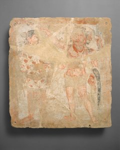 Panel con el dios ShivaOesho y adorador, ca. siglo III d.C.