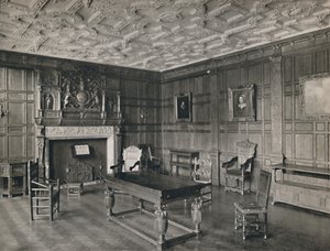 Sala panelada del antiguo palacio, Bromley-By-Bow, 1927 de Unbekannt