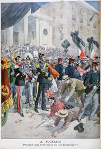Pánico en el funeral del Rey Humberto, Roma, 1900