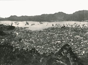 Vista panorámica de la ciudad, Nagasaki, Japón, 1895 de Unbekannt