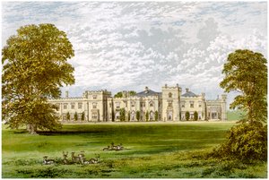 Parque Panshanger, Hertfordshire, hogar del Conde Cowper, c1880