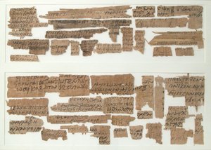 Fragmentos de papiros, copto, siglo VII de Unbekannt
