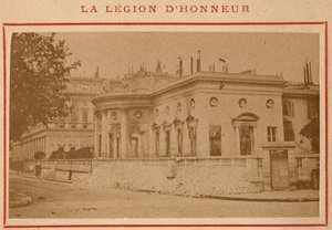 Comuna de París (1871): vista del Palais de la Legion d