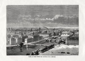 París, visto desde la iglesia de San Gervasio, Francia, 1879 de Unbekannt