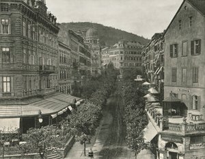 Parkstrasse, Carlsbad, Checoslovaquia, 1895 de Unbekannt