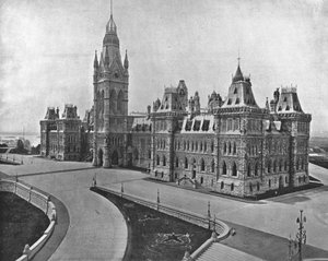 Edificios del Parlamento, Ottawa, Canadá, c. 1900 de Unbekannt