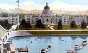 Edificios del Parlamento, Victoria, Columbia Británica, Canadá, c1900s de Unbekannt