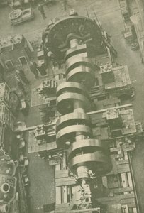 Parte del cigüeñal del M.V. Britannic White Star, 27,000 toneladas, c1930 de Unbekannt