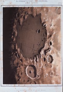 Parte de la superficie lunar, 1857 de Unbekannt