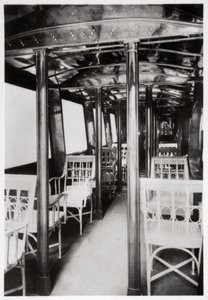 Cabina de pasajeros del Zeppelin LZ7 Deutschland I, 1909 1933 de Unbekannt
