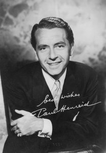 Paul Henreid 1908-1992, actor y director estadounidense nacido en Austria, c1940s