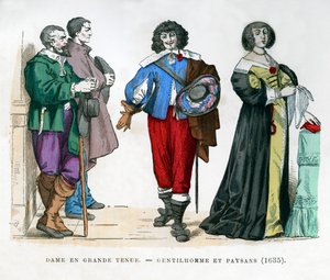 Campesinos, un caballero y una dama, 1635 1882-1884