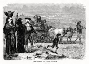 Campesinos del valle de Ossun, Francia, 1879 de Unbekannt