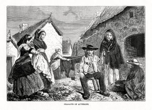 Campesinos de Auvernia, Francia, siglo XIX de Unbekannt