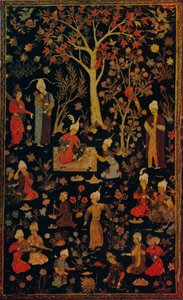 Cubierta de libro de papel maché persa, c1600 de Unbekannt