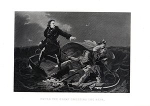 Pedro el Grande cruzando el Neva, 1882