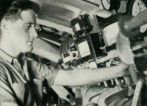 Suboficial de un submarino británico, Segunda Guerra Mundial, 1945 de Unbekannt