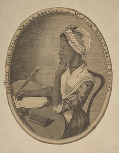Phillis Wheatley, sirvienta negra del Sr. John Wheatley de Boston, ca. 1773 de Unbekannt