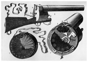 Pistola fotográfica diseñada por Etienne Jules Marey, 1882 1956 de Unbekannt