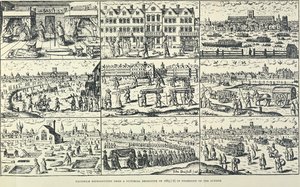 Representación pictórica de la Gran Plaga, 1665 de Unbekannt