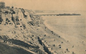 Muelle y arenas desde Dudley Chine, muelle de Boscombe en la distancia, 1929 de Unbekannt
