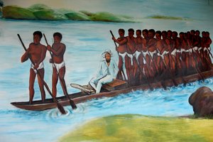 Pierre Savorgnan de Brazza, pintura en Brazzaville, Congo