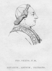 Pio. Sexto. P.M. Bonarum. Artium. Patrono., c1850
