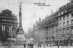 Place de Brouckere, Bruselas, Bélgica, c1918 de Unbekannt