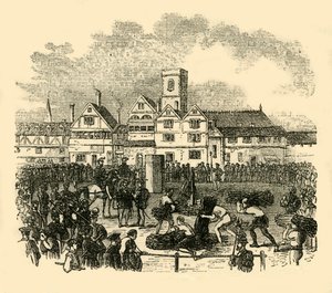 Lugar de ejecución en Old Smithfield, c1872 de Unbekannt