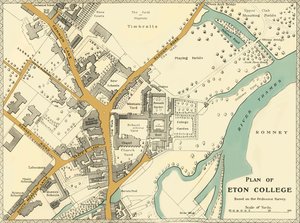 Plano del Colegio Eton, 1911