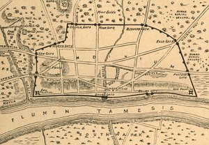 Plano de la Londres romana de Unbekannt