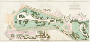 Plano del Parque de St James, Westminster, Londres, 1710 de Unbekannt