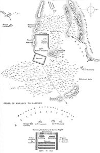 Plano de la Batalla de Hasheen, 20 de marzo de 1885, c.1885 de Unbekannt