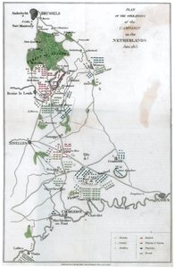 Plano de la operación de la campaña en los Países Bajos, junio de 1815, 1816 de Unbekannt