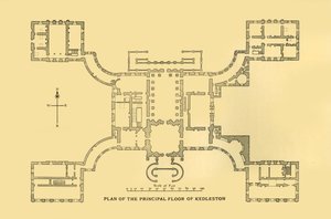 Plano del piso principal de Kedleston, 1925 de Unbekannt