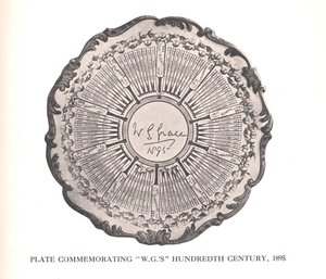 Placa conmemorativa del centésimo siglo de WG Grace, 1895-1912