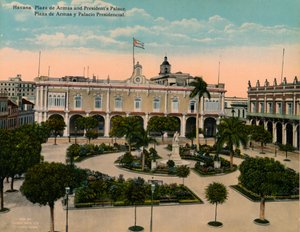 Plaza de Armas y Palacio Presidencial, La Habana, Cuba, c1920 de Unbekannt