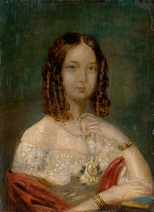 Retrato de una niña con collar de Unbekannt