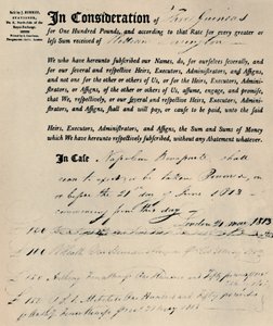 Póliza de vida de Napoleón, 1813, 1928 de Unbekannt