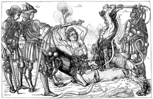 Combate de centauros de Pollaiuolo, 1882 de Unbekannt