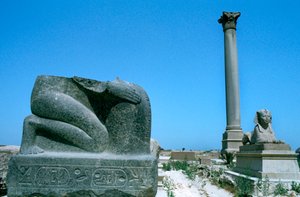 La columna de Pompeyo, Alejandría, Egipto de Unbekannt