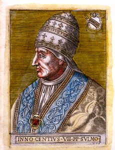 Papa Inocencio VII c. 1336-1406, siglo XIX de Unbekannt