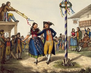 Festividades populares, mediados del siglo XIX de Unbekannt