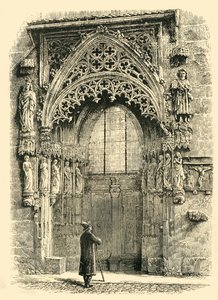 Pórtico de la Iglesia de San Sebaldo, Núremberg, 1890 de Unbekannt