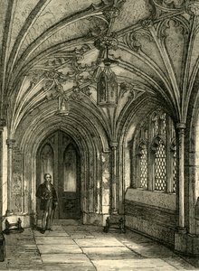 Pórtico de la iglesia de San Sepulcro, c1872